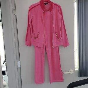 Boston Proper Two - Tone Pink Women's Track Suit
